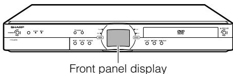 SHARP DV-HR300F - Switching Front Panel Display - 1