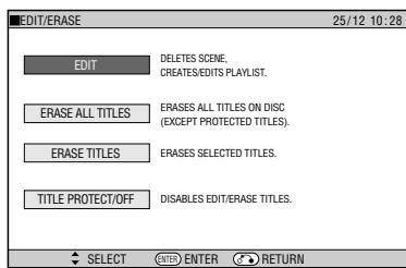 SHARP DV-HR300F - Press / to select "EDIT", then press SET/ENTER. - 1