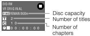 SHARP DV-HR300F - Checking Remaining Time and Other Information - 1