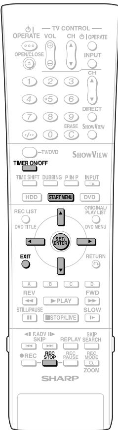 SHARP DV-HR300F - When "M:MANUAL (1~32)" is selected: - 1