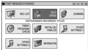 SHARP DV-HR300F - Press START MENU. - 1