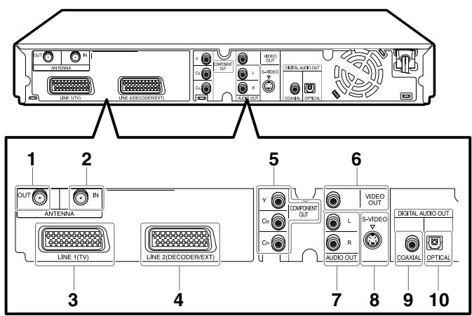 SHARP DV-HR300F - Main Unit (Rear) - 1