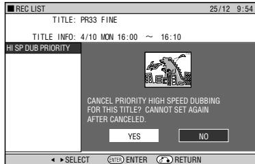 SHARP DV-HR300S - Press / to select "YES", then press SET/ENTER. - 1