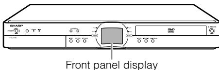 SHARP DV-HR300S - Switching Front Panel Display - 1