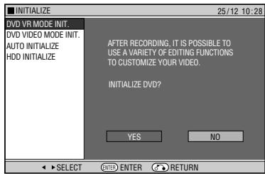 SHARP DV-HR300S - Basic Operation for INITIALIZE/FINALIZE - 3