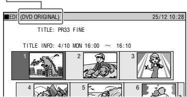 SHARP DV-HR300S - Switching at Edit screen - 1