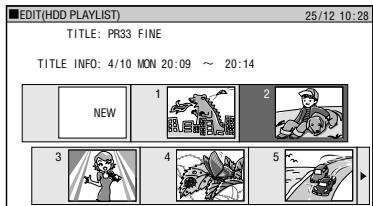 SHARP DV-HR300S - ① Press ORIGINAL/PLAY LIST to switch to "PLAY LIST" screen. - 1