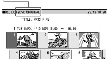 REC LIST (DVD ORIGINAL) 25/12 10:28 TITLE: PR33 FINE TITLE INFO: 4/10 MON 16:00 ~ 16:10