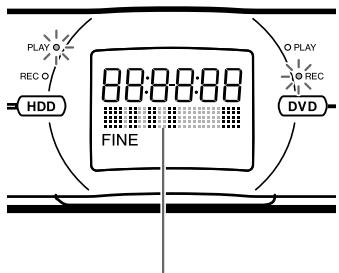 PLAY REC O HDD 8:0:0:0:0 FINE O PLAY REC DVD