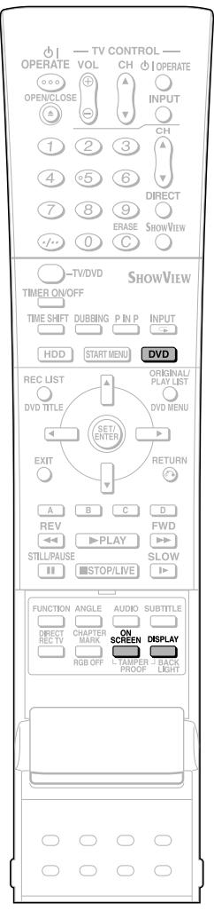 TV CONTROL OPERATE VOL CH OPERATE OPEN/CLOSE INPUT CH DIRECT ERASE SHOWVIEW -TV/DVD SHOWVIEW TIMER ON/OFF TIME SHIFT DUBBING P IN P INPUT HDD START MENU DVD REC LIST ORIGINAL/ PLAY LIST DVD TITLE DVD MENU SET/ ENTER EXIT RETURN A B C D REV PLAY FWD STILL/PAUSE STOP/LIVE SLOW FUNCTION ANGLE AUDIO SUBTITLE DIRECT ON CHAPTER SCREEN DISPLAY RECT RECT MARK SCREEN RGB OFF TAMPER BACK PROOF PROOF LIGHT