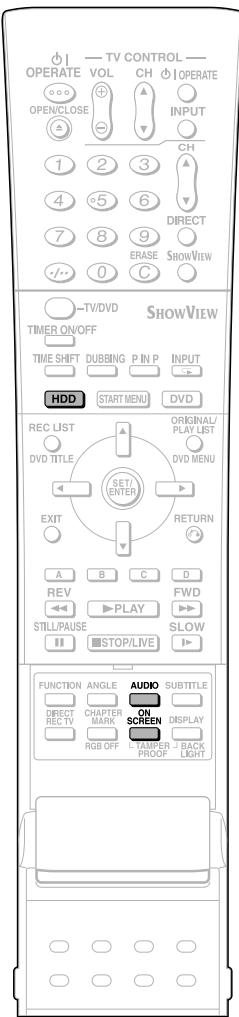 TV CONTROL OPERATE VOL CH OPERATE OPEN/CLOSE INPUT CH DIRECT ERASE SHOWVIEW -/-0 C -TV/DVD SHOWVIEW TIMER ON/OFF TIME SHIFT DUBBING P IN P INPUT HDD START MENU DVD REC LIST ORIGINAL/ DVD TITLE PLAY LIST SET/ENTER DVD MENU EXIT RETURN A B C D REV PLAY FWD STILL/PAUSE STOP/LIVE SLOW FUNCTION ANGLE AUDIO SUBTITLE DIRECT CHAPTER ON DISPLAY RECT MARK SCREEN DISPLAY RGB OFF TAMPER BACK PROOF LIGHT