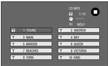 CD MP3 T 1/15 WOLF T 1 YOUNG T 2 ANDREW T 3 MAIN T 4 BAY T 5 BARDEN T 6 QUEEN T 7 BEACHES T 8 VICTORIA T 9 YORK T 10 KING