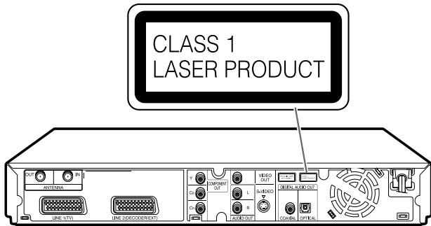 CLASS 1 LASER PRODUCT OUT IN ANTENNA UAS-107V UAS-108DCOD/REF V COMMENT OUT L VIDEO OUT R AUDIO/AUDIO OUT COM/AL OPTIONAL