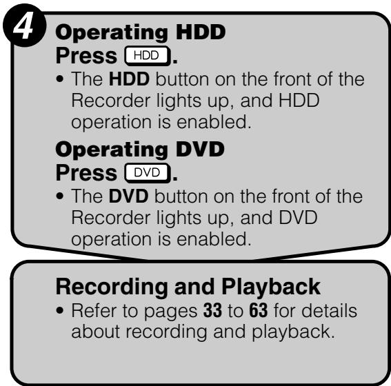 SHARP DV-HR350S - Preparation to Operate This Recorder - 4