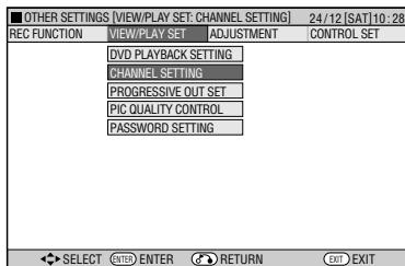 SHARP DV-HR450F - Channel Setting - 2