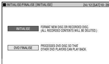 SHARP DV-HR450F - Basic Operation for INITIALISE/FINALISE - 2