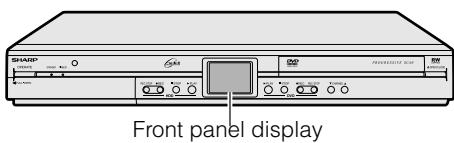 SHARP DV-HR450F - Switching Front Panel Display - 1