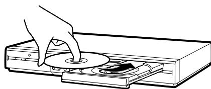 SHARP DV-HR450F - Load disc on the disc tray. - 1