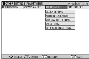 SHARP DV-HR450F - Press  to select "ADJUSTMENT". - 1