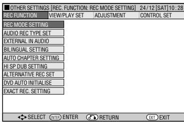 SHARP DV-HR450F - Setting the Manual Recording Mode (MN) - 1