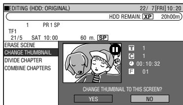 SHARP DV-HR450F - Press SET/ENTER when you reach the scene you want to use as a thumbnail. - 1