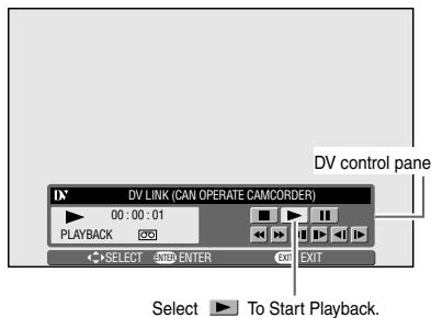 SHARP DV-HR450F - Start playback on the digital camcorder. - 1