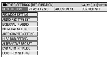 SHARP DV-HR450F - Basic Operation for REC FUNCTION Setting - 2