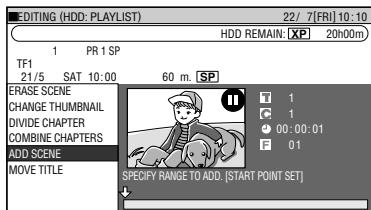 SHARP DV-HR450F - Press /  / to select title (chapter) to edit, then press SET/ENTER. - 1