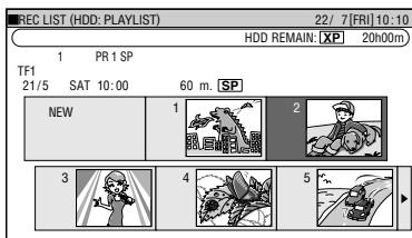SHARP DV-HR450F - ① Press ORIGINAL/PLAY LIST to switch to "PLAY LIST" screen. - 1