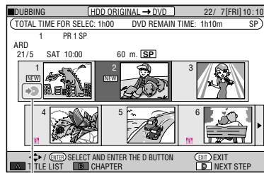 SHARP DV-HR450F - Press /  / to select the title to dub, then press SET/ENTER. - 1