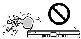 SHARP DV-HR450F - Do not place objects on the Re-corder. - 1