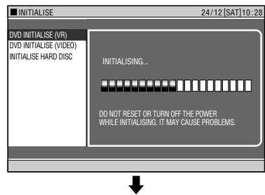 SHARP DV-HR450S - Basic Operation for INITIALISE/FINALISE - 4