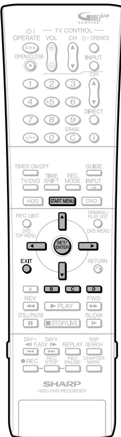 SHARP DV-HR450S - To Cancel Title Protect - 1