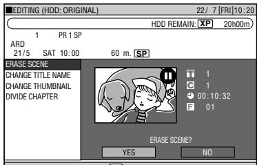 SHARP DV-HR450S - Press SET/ENTER when you reach the end of scene to be erased. - 1