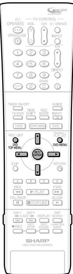 SHARP DV-HR450S - Display of functions - 1