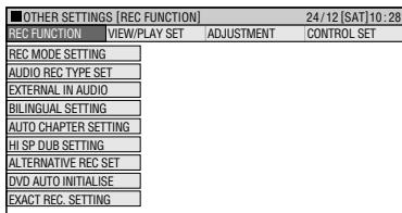 SHARP DV-HR450S - Basic Operation for REC FUNCTION Setting - 2