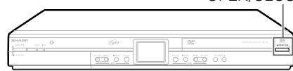 SHARP DV-HR450S - Press OPEN/CLOSE on the Recorder to open the disc tray. - 1