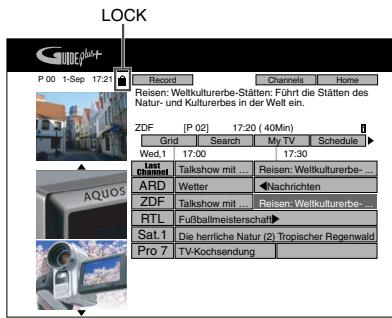 SHARP DV-HR450S - Lock/Unlock Video Window - 1