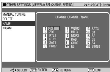 SHARP DV-HR450S - Re-naming Channels - 1