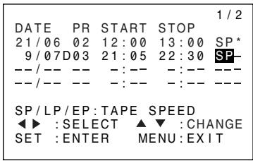 SHARP DV-NC65S - Setting a Recording - 6