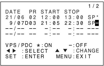SHARP DV-NC65S - Setting a Recording - 7