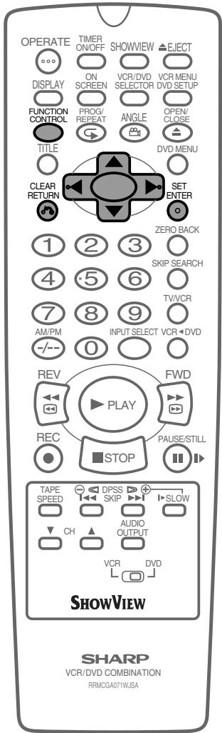 SHARP DV-NC65S - Press ENTER to confirm the setting. - 1