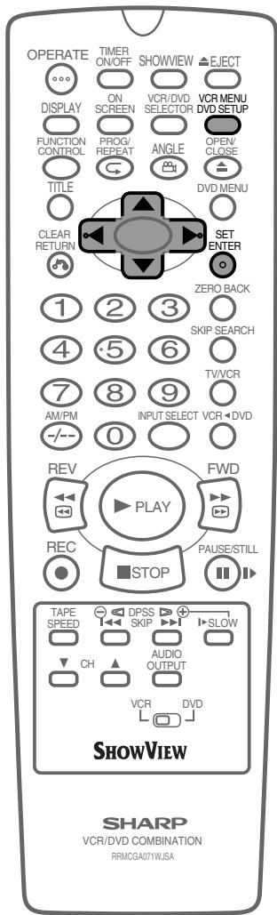 SHARP DV-NC65S - Changing the on-screen display language - 1