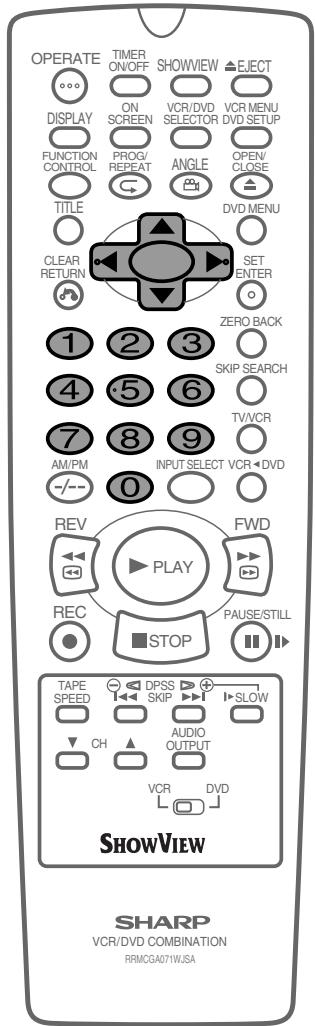 SHARP DV-NC65S - Setting a Recording - 8