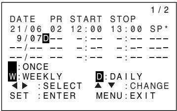 SHARP DV-NC65S - Setting a Recording - 4