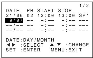 SHARP DV-NC65S - Setting a Recording - 2