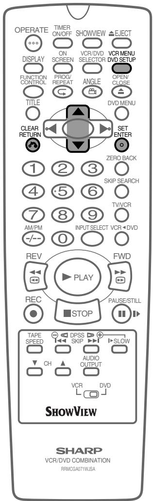 SHARP DV-NC65S - Setting the DOLBY DIGITAL - 2