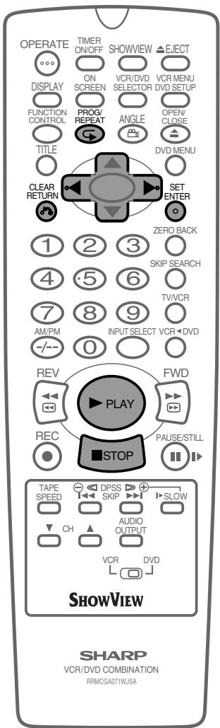 SHARP DV-NC65S - Press STOP to stop programmed playback. - 1