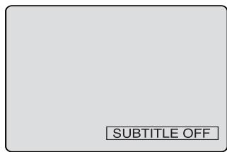 SUBTITLE OFF