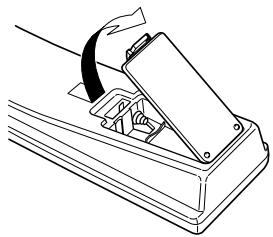 SHARP DV-RW250S - How to install the batteries - 1